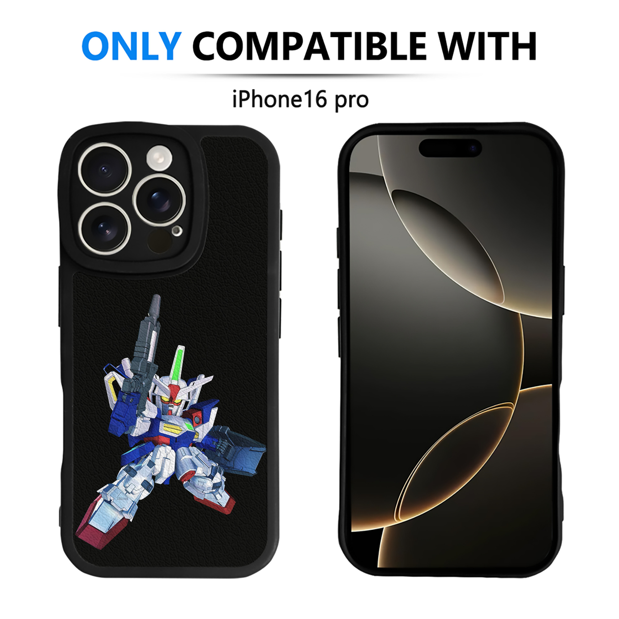 （画像用） 機動戦士ガンダム Mobile Suit Gundam 【iPhone 16シリーズ対応】シリコンスマホケース（レザー調） 材質：シリコン